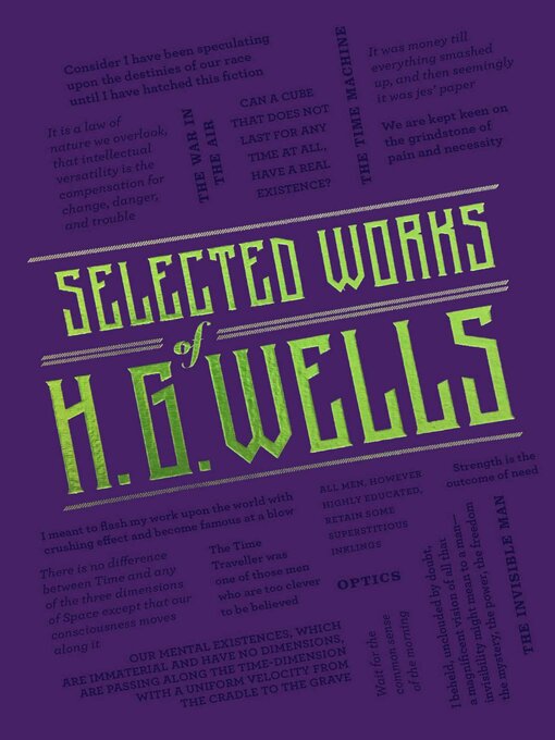 Title details for Selected Works of H. G. Wells by H. G. Wells - Wait list